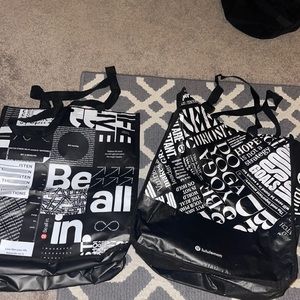 2 large lulu lemon bags
